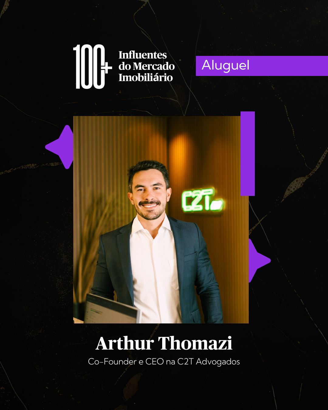 Selo 100+ Influentes do Mercado Imobiliário — Aluguel — 2024