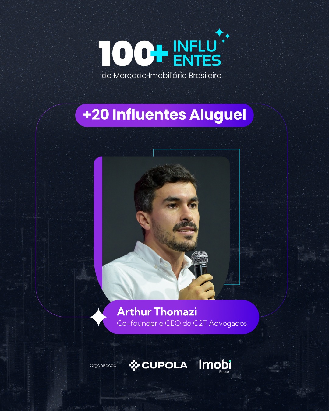 Selo 100+ Influentes do Mercado Imobiliário Brasileiro — +20 Aluguel — 2025
